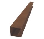 u-profiel tbv opsluitband Corten 100x6x6 cm